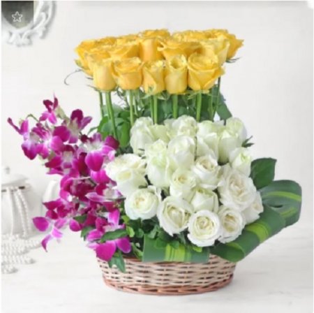 Yellow and White Roses...