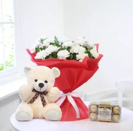 White Carnations with...