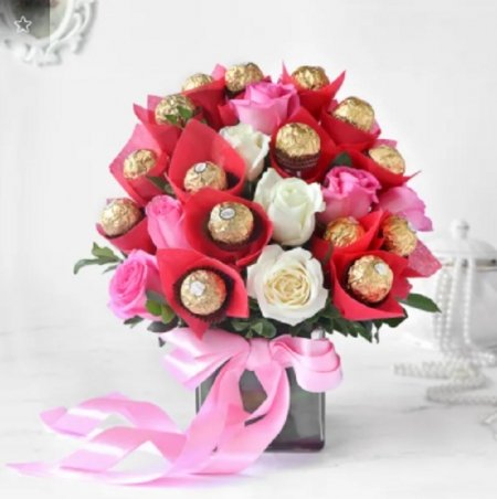 Assorted Roses & Ferrero...